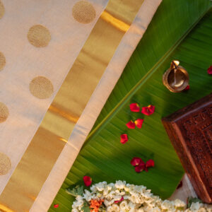 Kayta Kani Polka Handloom Silk Saree